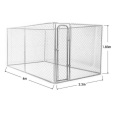 High quality hot-dip galvanized dog cage/Chain link fence outdoor hot-dip galvanized dog cage